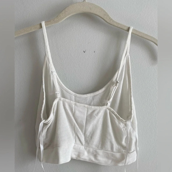 White Comfortable Joe Fresh Pyjama Set Crop Tank & Pants  size XS - Picture 3 of 7